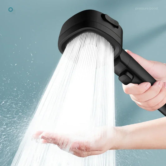 High Pressure Shower Head - Water Saving 3 Modes  Adjustable One-Key -  Great Massage