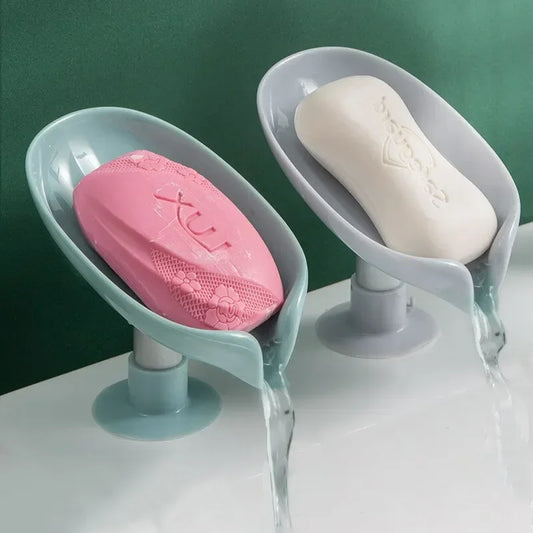 Drain Soap Holder Leaf Shape Soap - Kitchen Bathroom Accessories