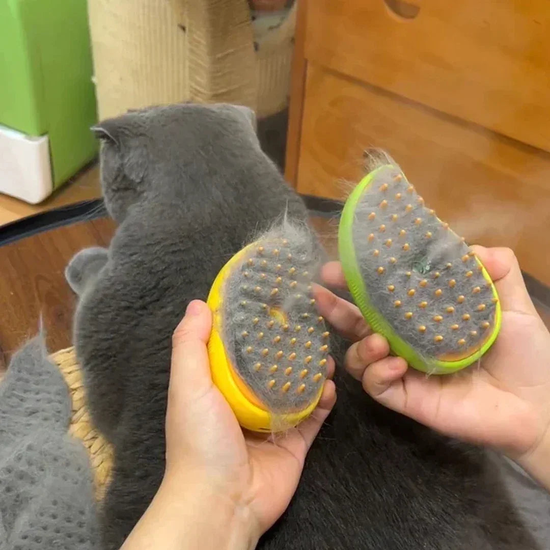 Electric Soft Silicone Cat Steam Brush